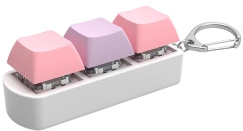 YROHGKPN Colorful 3 Key Mechanical Switches Tester Featuring Blue Switches Portable Keychains for Keyboards Enthusiasts Mechanical Keyboards Tester