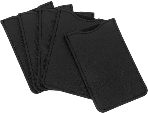 VILLCASE 5pcs Pu Comb Holder Set Lightweight Comb Storage Sleeve Protects Gadgets from Scratching Portable for Seniors and Family Use