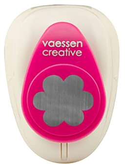 Vaessen Creative Perforatrice de Papier, Taille M, Fleur, Pour Projets DIY, Scrapbooking, Création de Cartes et Plus, Pourpre