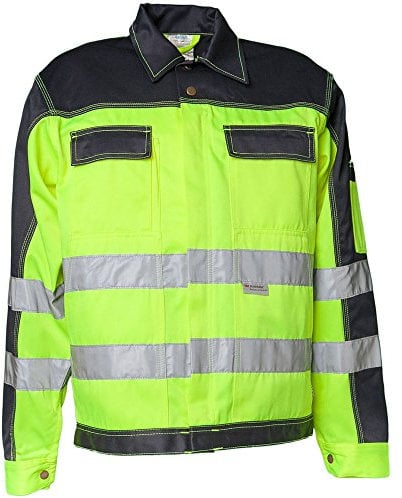 Planam Größe 110 Herren Warnschutz Bundjacke 2-farbig gelb marine Modell 2007