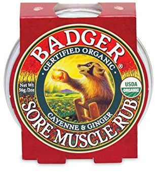 Badger Sore Muscle Rub Tin, Cayenne & Ginger, 2 oz (1 Pack)