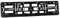 TAPORT 1x Car Registration License Number Plate Surround Holder Frame ALL STYLES (BLACK)