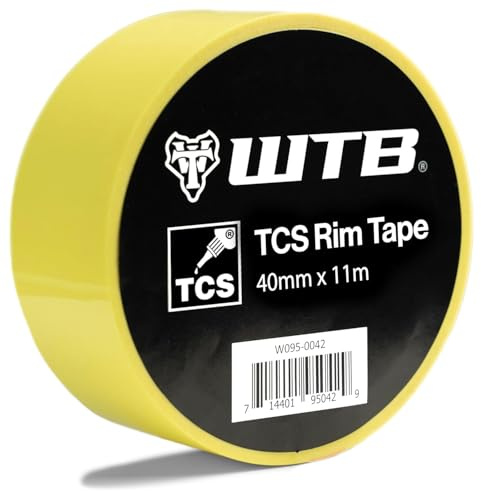 WTB Tubeless Bicycle Rim Tape (40mm x 11m) Easy Tubeless Setup & Airtight Seal, Compatible with All Tubeless Rims