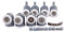 8x Galet ajustables Dual Rouleau Roulette Roue Porte Douche Salle de Bain 25mm