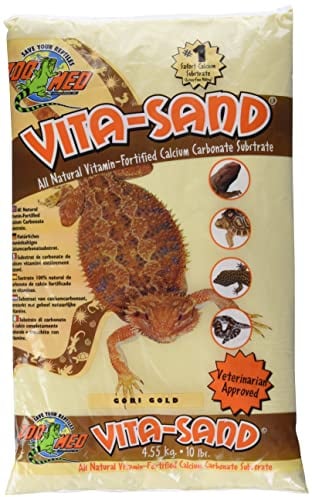 Zoo Med VG-10 Vita-Sand Gobi Gold, 4.5 kg, Terrariensand für Reptilien, mit Vitaminen
