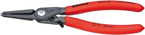 KNIPEX Precision Circlip Pliers, 48 31 J2 | For Internal Circlips in Bore Holes with Overexpansion Guard with Non-Slip Plastic