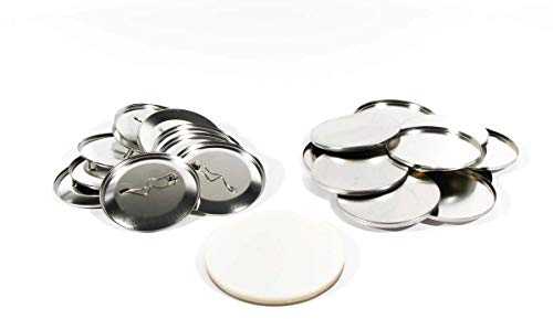 Buttonrohlinge 59mm (100 Stück) für Badgematic Buttonmaschine mit Sicherheitsnadel