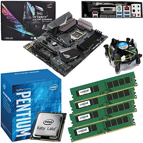 Components4All INTEL Kaby Lake Pentium G4620 3.7Ghz CPU, ASUS ROG Strix Z270F Gaming Motherboard & 32GB 2400Mhz Crucial DDR4 RAM Pre-Built Bundle