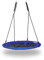 Relaxdays Balançoire nid d'oiseau rond Bleu foncé 110 x 110 x 150 cm 10020820_653