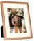 Golden State Art, Rose Gold 8x10 Aluminum Frame for 8 x 10 Picture or 5x7 Photo with Mat - Shatter - Resistant Glass - Wall or Tabletop Display - 1 Pack