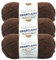 Lion Brand Yarn Heartland Garn zum Häkeln, Stricken und Weben, mehrfarbiges Garn, 3er-Pack, Sequoia