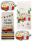 DHE 4-teiliges Happy Camper Küchentuch-Set – 1 Geschirrtuch, 1 Frottee und 2 Topflappen aus 100% Baumwolle