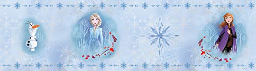 1art1 Die Eiskönigin 2 ELSA Anna Olaf Ice Stars Bordüre Tapeten-Borte Selbstklebend 500x14 cm