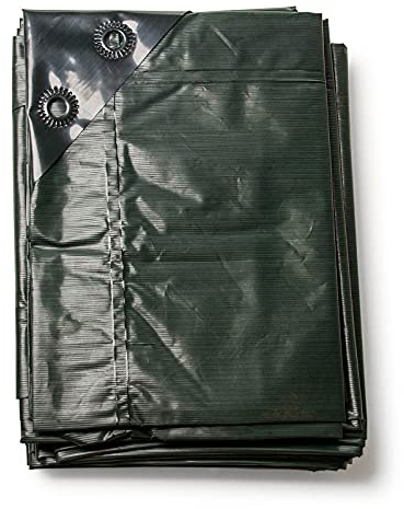 Alfa Abdeckplane 8 m x 10 m extrem reißfeste Allzweckplane 120 g/m² wasserdicht UV-beständige Schutzplane 5-jährige Produktgarantie