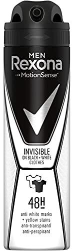 6x Rexona Men Deodorant Spray Invisible Black & White 150 ml