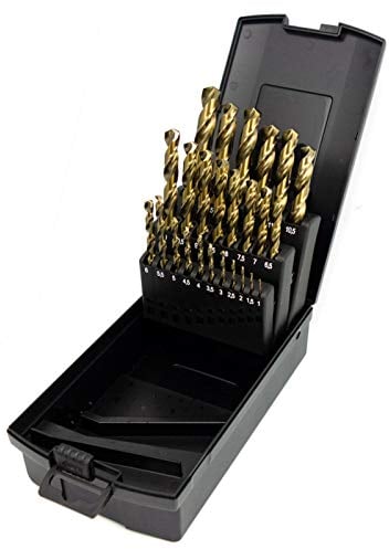 NORTOOLS Drill Bit Set 25 PCS M35 5% Cobalt Drill Bits Hss-G Metal for Stainless Steel iron etc 1.0-13mm x 0.5mm