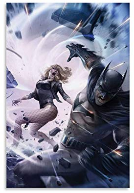 DHSJ Black Canary Comic-Poster, dekoratives Gemälde, Leinwand, Wandkunst, Wohnzimmer, Poster, Schlafzimmer, Gemälde, 50 x 75 cm
