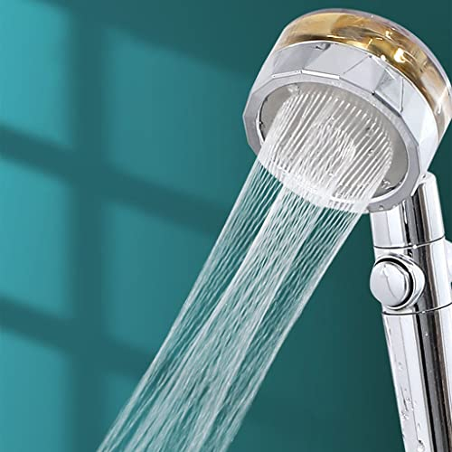 GYL Filterduschekopf mit Schlauch, Halterung und Wäscher, Handheld Hochdruck Wasser retten Wirbel-Duschkopf, abnehmbare Propeller-Duschköpfe (Color : Blue)