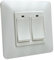 LED ATOMANT Interruptor Inteligente Wifi 2 Pulsadores, Color Blanco, Apariencia Clasica con medidas Standard, Pulsador de pared Control Mediante APP Smart Life, Compatible con Alexa, Google Assistant