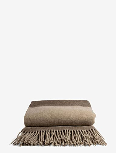 Sagaform Ulle Plaid aus Merinobaumwolle in der Farbe Beige-Kariert, Maße: 130cm x 170cm, 5018257