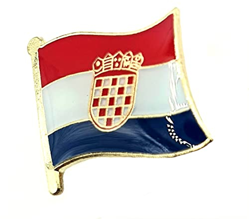 Anstecknadel Kroatien EU Metall Emaille Länderflagge, Metall