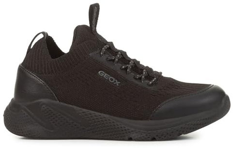 Geox J SPRINTYE Boy A, Zapatillas, Negro, 27 EU
