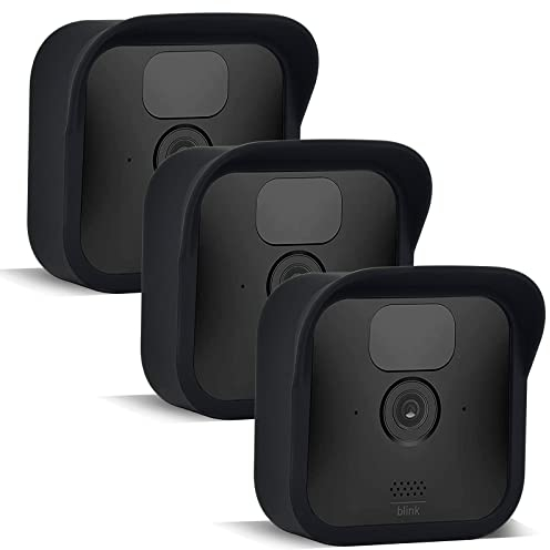 Hisewen Silikonhülle(3 Pack) für Blink Kamera(Gen 3), wetterfeste UV-Schutzhülle für Blink Indoor Outdoor Home Security Kamera (Nicht für Gen 4)