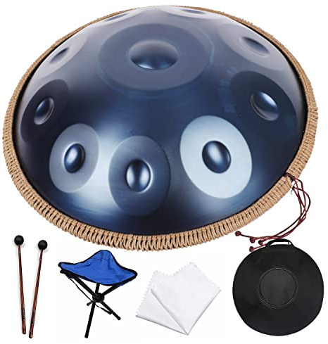 Handpan drum AETOO steel drums 22 inch 10 notes 440 Hz Hand pan percussion instruments for adults carry bag …