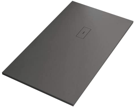 IMPERIAL BAGNO - Duschtasse aus Marmorharz, dunkelgrau, Steinoptik, Maka-Beton, 100 x 170 cm, 100 x 150 cm