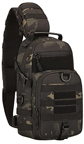 YFNT Taktisch Umhängetasche Militär Sling Rucksack Wasserdicht Outdoor Crossbody Daypack für Trekking Camping Wandern Reisen