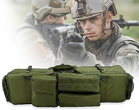 Waffentasche fiur Langwaffen,M249-Gewehr-Gewehr-Beutel-SchießenAufbewahrungsbehälter,Taktische Waffentasche Armee Airsoft,Outdoor Schulter Rucksack Green,100cm