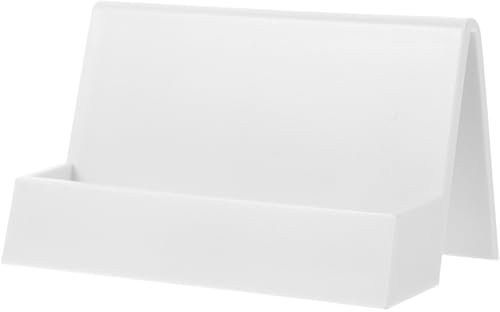 IMIKEYA Porte-Cartes de Visite pour Bureau-Présentoir en Plastique-Support de Cartes Portable-Organisateur de Cartes de Visite - Boîte Décorative pour Cartes de Visite Distributeur 10,6x4,7cm(WxH)