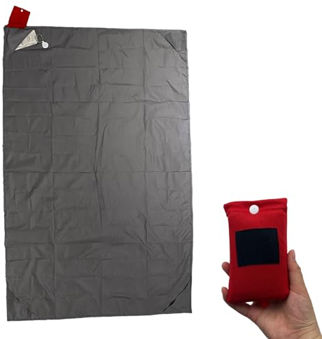 Mini Picknickdecke Tragbare 110 * 150cm für 2 Personen Faltbare wasserdichte Sandabweisende Stranddecke für Outdoor Aktivitäten Camping Wandern Strand Picknick Tragbare Taschendecke Campingdecke
