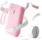NIIMBOT Mini D11 Etikettendrucker, Tragbarer Bluetooth Etikettiergerät Beschriftungsgerät Selbstklebend, Sticker Drucker Label Printer mit iOS Android, Geeignet für Zuhause Schule Büro, Rosa