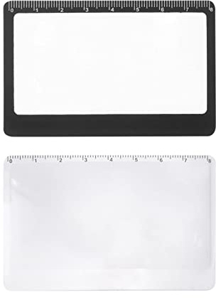 Vergrößerungsglas | Kreditkarte Größe Lupe | Kunststoff Tasche Lupe Karte | Vergrößerungsblatt Zum Lesen | Lupen-Lesehilfe-Helfer | Zum Lesen Von Kleingedrucktem, Karten Und Büchern