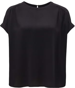 OPUS Damen Shirt Femka Kurzarm black schwarz - S