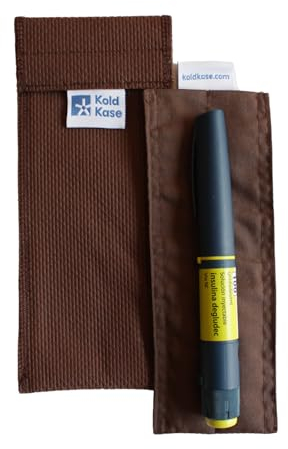 Kold Kase - Nevera para Insulina Portátil Individual | Marrón | Estuche Isotérmico sin Electricidad | Ideal para Viajes y Uso Diario | Conservación de Medicamentos Frescos | Reutilizable y Práctico