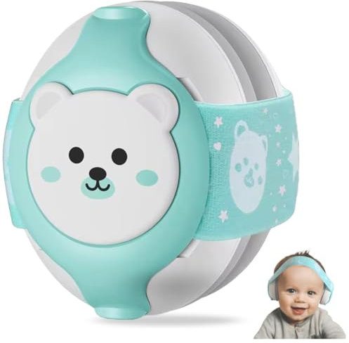 Générique Casque anti bruit bébé jusqu'à 36 mois-Excellente protection Auditive - Optimisez le Repos en Déplacement pour votre enfant jusqu'à 25 dB - Ajustable et Confortable-Certifié CE (Bleu)