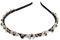 Qiwenr Bandeaux en Cristal Scintillant, Bandeau en Cristal, Bandeaux Strass, Cristal Strass Bandeau, Cristal Bande de Cheveux, Cerceau de Cheveux en Strass, Magnifique Couvre-Chef Pour Bal/Fête(Noir)