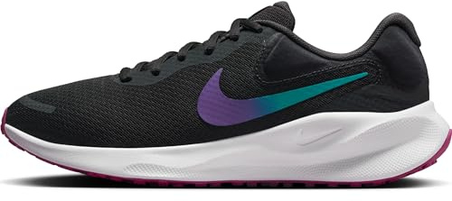 Nike Revolution 7 Straßenlaufschuh für Damen, Dk Smoke Grey/Dusty Cactus-Hyper Violet, FB2208-011, 36 EU (W 5.5 US)