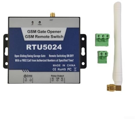 GSM Gate Opener, RTU5024 GSM Controller di Accesso Telefono Cellulare Interruttore di Controllo SMS Porta Controllo, Per Il Controllo Remoto Di Porte E Cancelli Quad Band GSM Access System