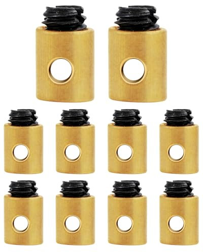 Lot de 10 vis de câble de frein sans soudure pour moto, câble d'accélérateur, accessoires de mamelon pour voiture, moto, vélo, métal, 5 x 6 mm