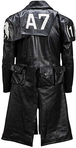 New Vegas A7 NCR Veteran Ranger Armor Brown Suede Leather Duster Coat For Halloween Black Gothic Costume Adult