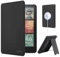 CoBak Lightweight Stand Case for 7 Kindle Paperwhite 2024 and Kindle Colorsoft with Right Hand Strap - Compatible with iPhone MagSafe, for Samsung/Belkin/Anker Wireless Charging Pads, Black