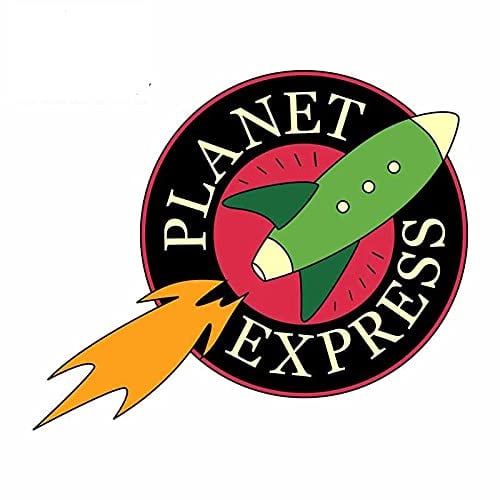 13 cm x 10,8 cm lustige Auto-Auto-Aufkleber für Planet Express wasserdichte Aufkleber Creative Bumper