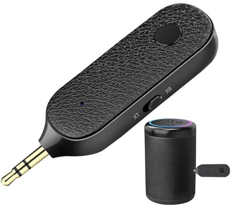 Wireless Receiver For Car - Wireless Audio Music Transmitter,Auto Audio Converter, Phone Speaker Converter, Wireless Music Streaming For Wired Headphones/Speaker