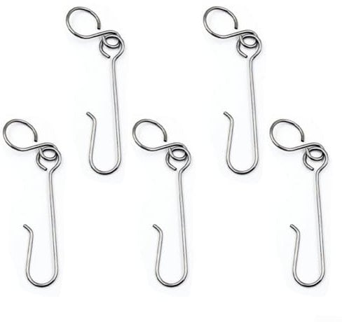 Stainless Steel Hooks for MAPP Propane Bottles 5PCS and Functional Cylinder Clips