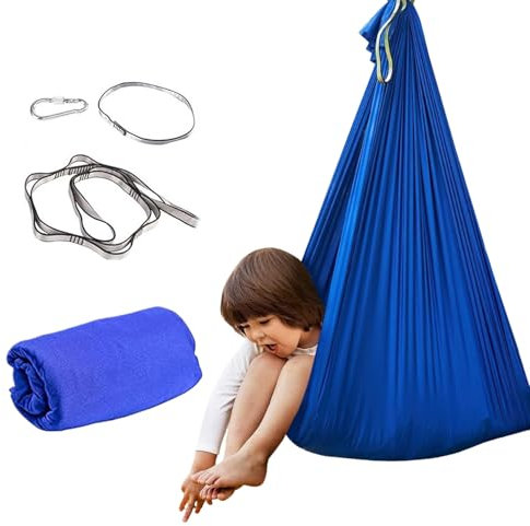 Sensorial Interior | Hamaca de Yoga Aéreo | Mecedor Interior para Niños en Dormitorio Parque Sala Jardín Patio Aula