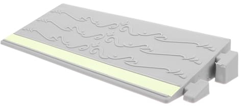 ARTSEWPLY Robot Vacuum Climbing Ramp Mat Gray 25x5cm Rubber Door Threshold Ramp Indoor Stair Slope for Sweeping Robots Wheelchair and Scooter Access