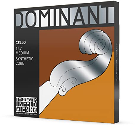 Thomastik strings for cello Dominant nylon core set 1/2 medium chrome scale length 600 mm / 23.6